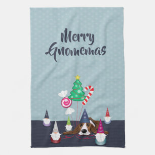 Gnome For The Holidays Tea Towel