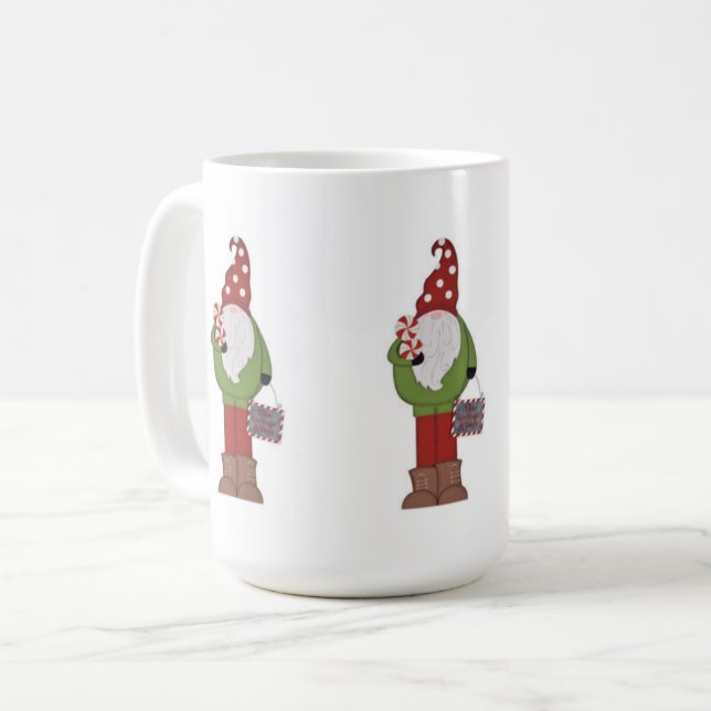 GNOME FUN MUG FOR CHRISTMAS/ALL YEAR TOO (Front Left)