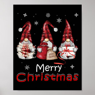 Gnome Funny Family Christmas Shirts Women 2024  Poster