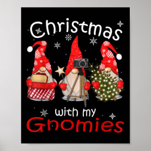 Gnome Funny Family Christmas Shirts Women 2024  Poster