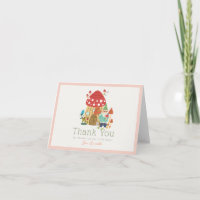 Gnome Garden Mushroom Pink Girl Baby Shower