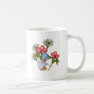 Gnome Girl Picking Flowers, Fanstasy Art Coffee Mug