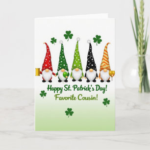Gnome Gold Pot St Patricks Day Card
