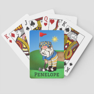 Gnome Golf Monogram Classic Playing Cards