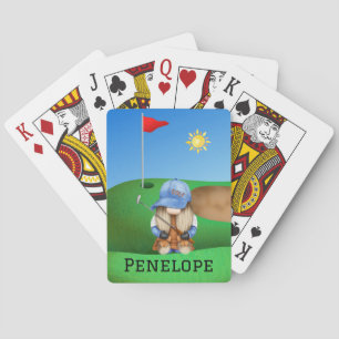 Gnome Golf Monogram Classic Playing Cards