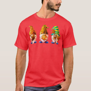 Gnome Halloween Costume Fall Pumpkin Autumn Thanks T-Shirt