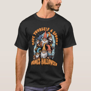 Gnome Halloween Costume Scary Trick Or Treat Spook T-Shirt