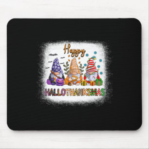 Gnome Halloween Thanksgiving Christmas Happy Hallo Mouse Pad
