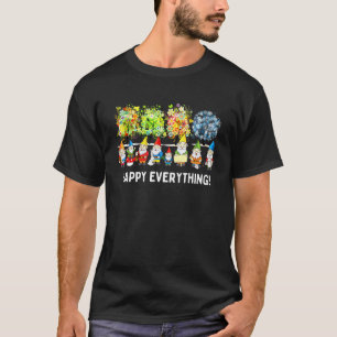 Gnome Happy Everything Happy Christmas Merry Xmas T-Shirt