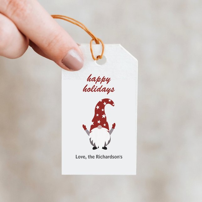 Gnome Happy Holiday Gift Tags (Creator Uploaded)