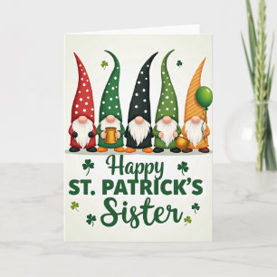 Gnome Happy St Patricks Sister Card
