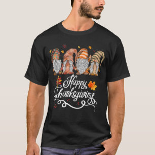 Gnome Happy Thanksgiving Autumn Fall T-Shirt