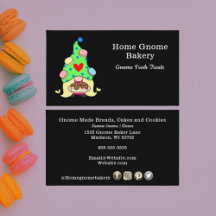 Gnome Hometown Bakery Pastry Cakes & Treats Black