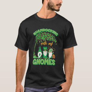 Gnome Irish Shamrocking With My Gnomies St. Patric T-Shirt