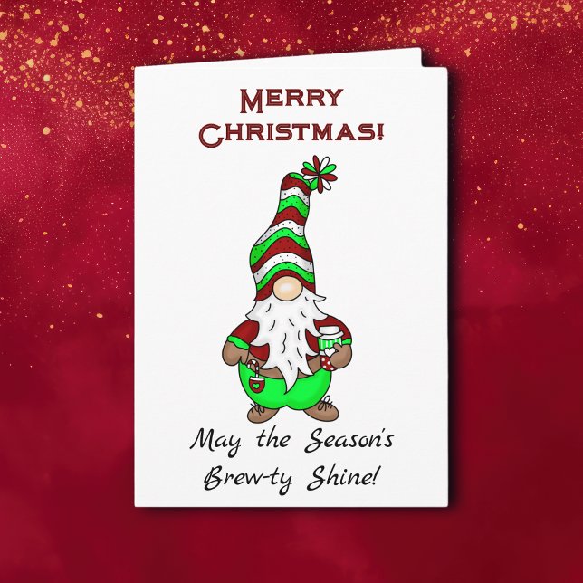 Gnome is Where the Coffee is | Cute Christmas Card (Creator Uploaded)
