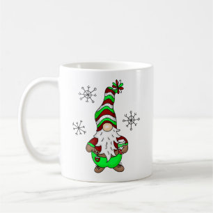 Gnome is Where the Coffee is Cute Christmas Coffee Mug