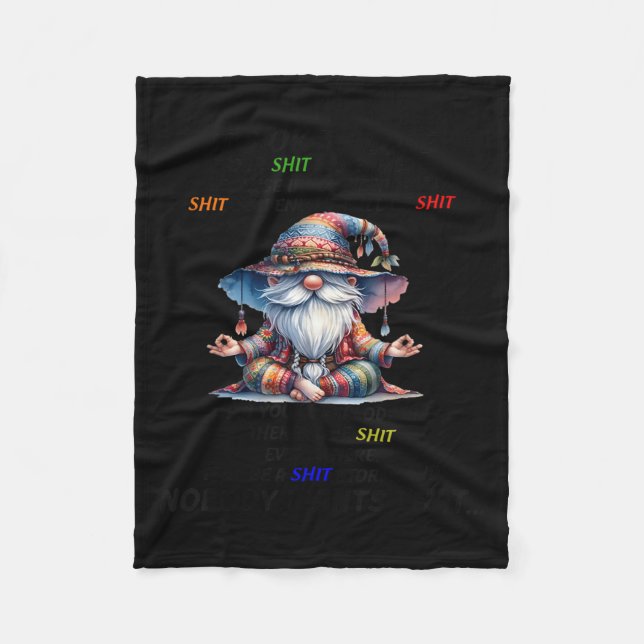 Gnome It's Ok To Lose Your Sometimes Because If Yo Fleece Blanket (Front)