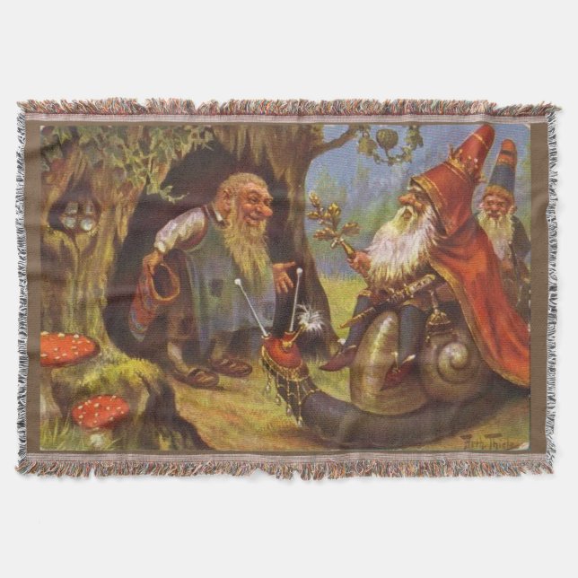 Gnome King Cosy Throw Blanket (Front)