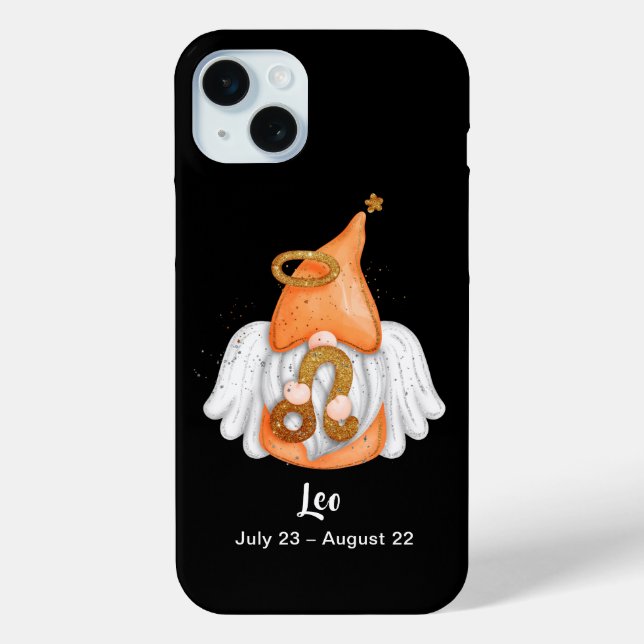 Gnome Leo Astrology Sign Angel Case-Mate iPhone Case (Back)