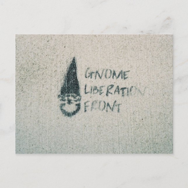 Gnome Liberation Front Postcard (Front)