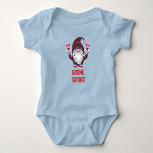 Gnome love baby bodysuit