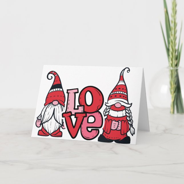 Gnome Love Blank inside Card (Front)