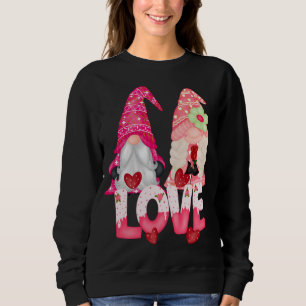 Gnome Love Couple Valentine's Day Cute Gnomes Sweatshirt
