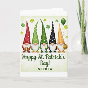 Gnome Luck Faux Gold Foil Card