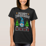 Gnome Merry Chrismukkah Happy Hanukkah Christmas G T-Shirt<br><div class="desc">Gnome , Merry , Chrismukkah , Happy , Hanukkah , Christmas , Gnome , LOVER</div>