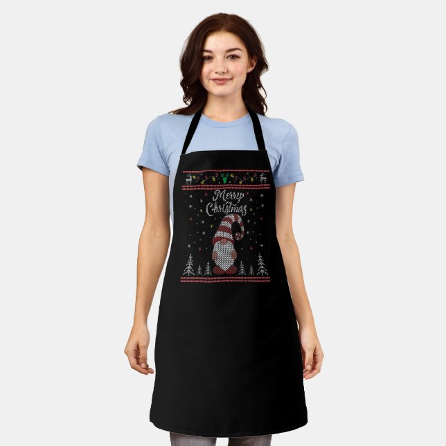 Gnome Merry Christmas Apron (Worn)