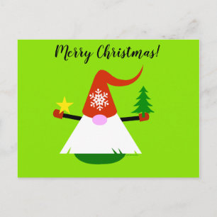Gnome Merry Christmas Holiday Post Card