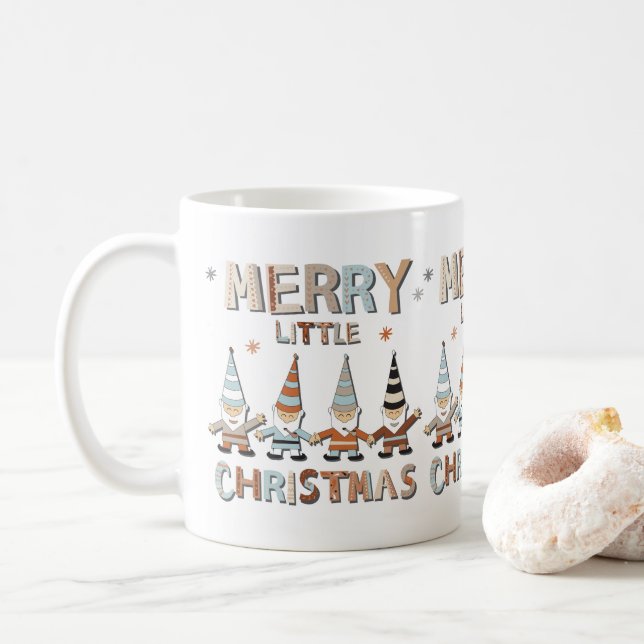 Gnome Merry Little Christmas Coffee Mug (With Donut)