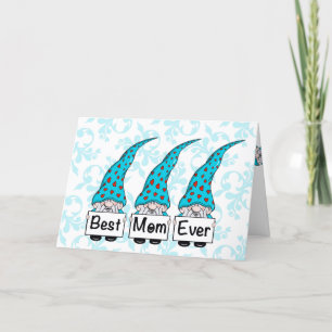 Gnome Mother's Day Best Mom Ever Holiday Card