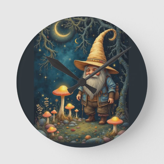 Gnome night round clock (Front)