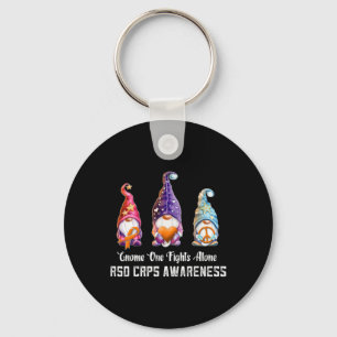 Gnome Nobody Fights RSD CRPS Awareness Alone RSD C Key Ring