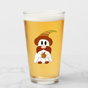 Gnome-O-Ween Ghost Witch Glass
