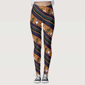 Gnome-o-Ween Strip Leggings