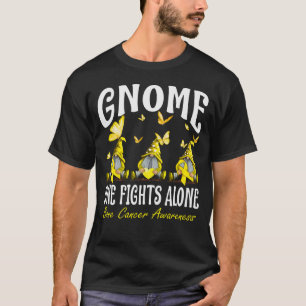 Gnome One Fights Alone Bone Cancer Awareness T-Shirt