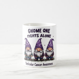 Gnome One Fights Alone Cancer Awareness Coffee Mug