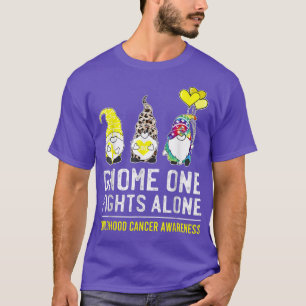 Gnome One Fights Alone Childhood Cancer Awareness T-Shirt