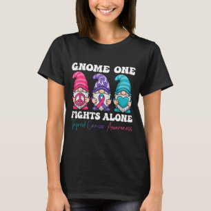 Gnome One Fights Alone - Christmas Thyroid Cancer  T-Shirt