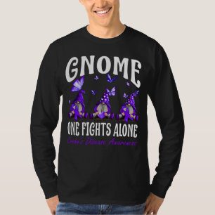 Gnome One Fights Alone Crohn's Disease Awareness T-Shirt
