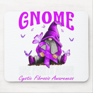 Gnome One Fights Alone Cystic Fibrosis Awareness Mouse Pad