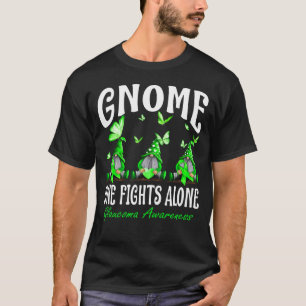 Gnome One Fights Alone Glaucoma Awareness T-Shirt