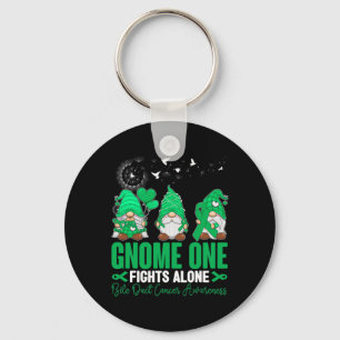 Gnome One Fights Alone Gnomies Bile Duct Cancer Aw Key Ring