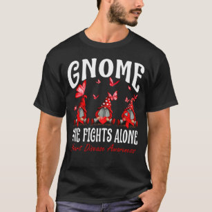 Gnome One Fights Alone Heart Disease Awareness T-Shirt