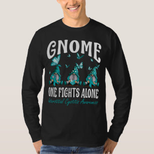 Gnome One Fights Alone Interstitial Cystitis Aware T-Shirt