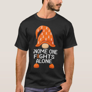 Gnome One Fights Alone Leukaemia Awareness Gnome C T-Shirt