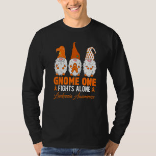 Gnome One Fights Alone Leukaemia Awareness Month R T-Shirt