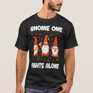Gnome One Fights Alone Leukemia Awareness Gnome Pu T-Shirt